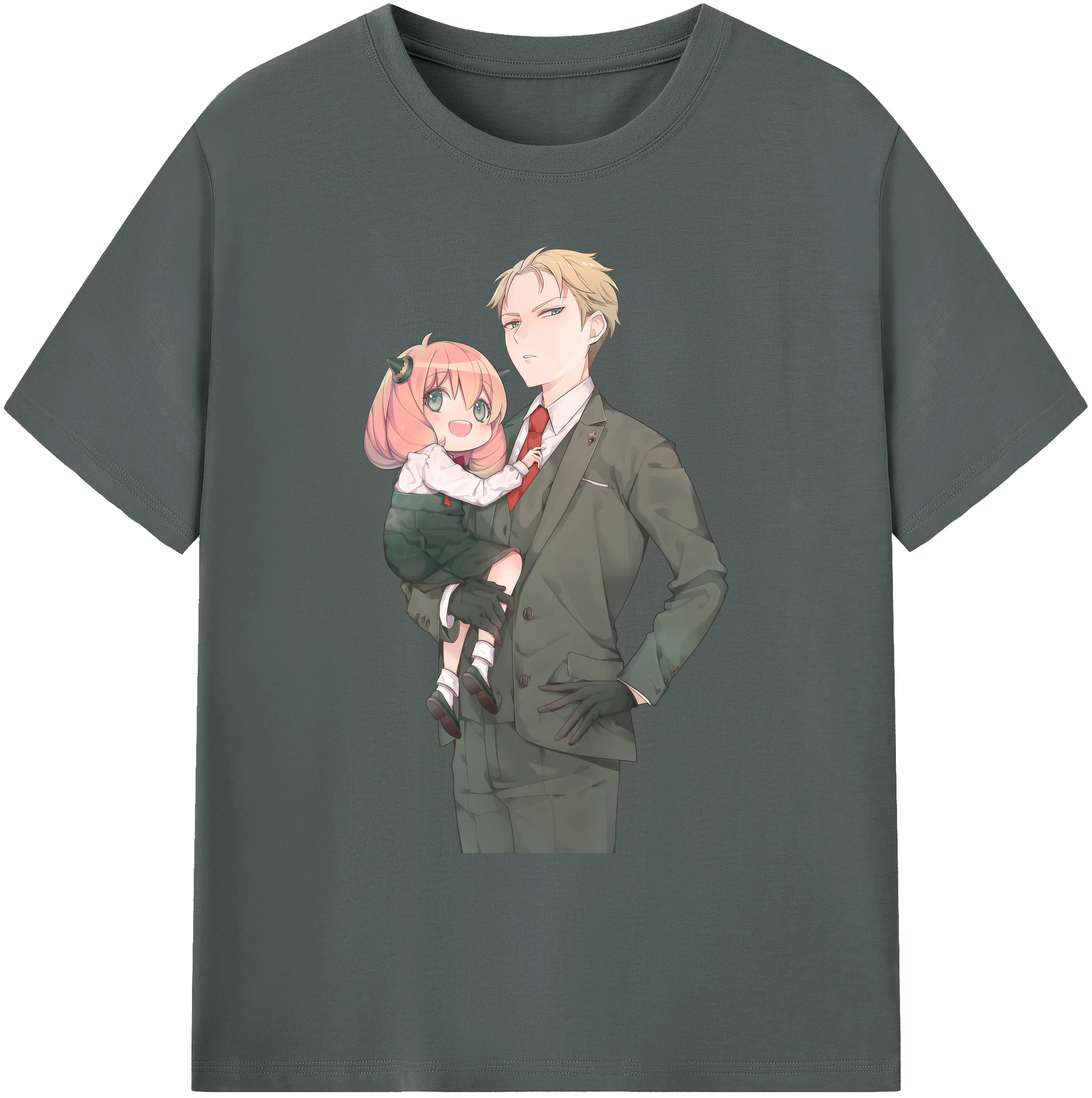 （画像用） SPY×FAMILY间谍家家酒 綿100％ メンズ半袖Tシャツ｜肌触りやわらか＆通気性